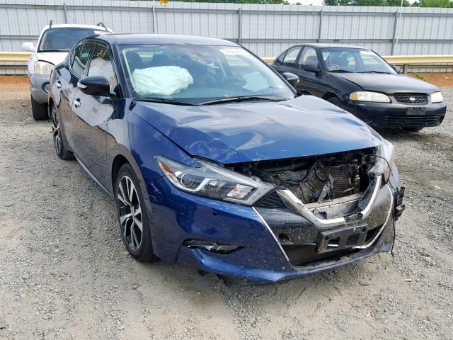 1N4AA6APXJC380034 - 2018 NISSAN MAXIMA 3.5 BLUE photo 1