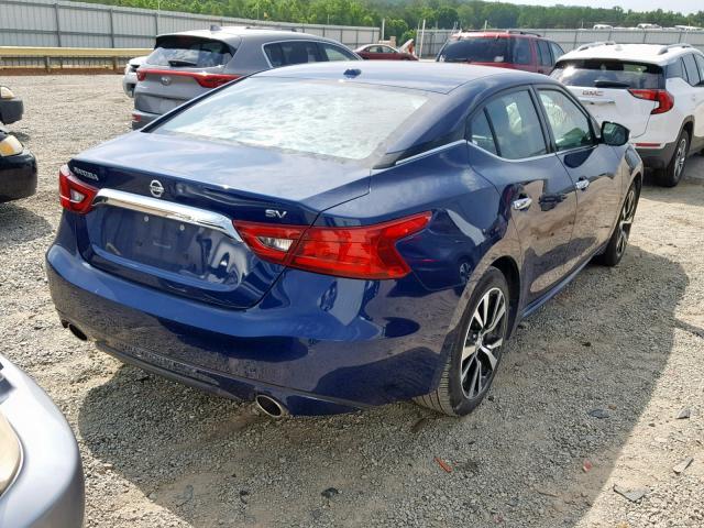 1N4AA6APXJC380034 - 2018 NISSAN MAXIMA 3.5 BLUE photo 4