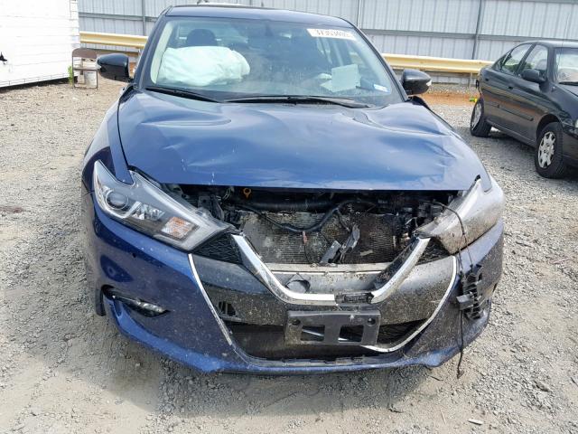 1N4AA6APXJC380034 - 2018 NISSAN MAXIMA 3.5 BLUE photo 9