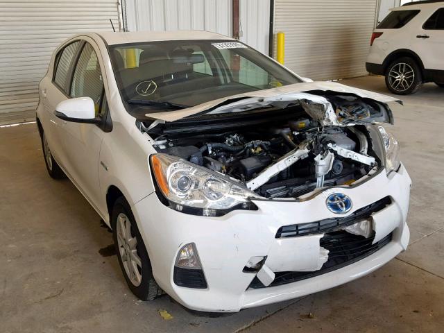 JTDKDTB36D1530527 - 2013 TOYOTA PRIUS C WHITE photo 1