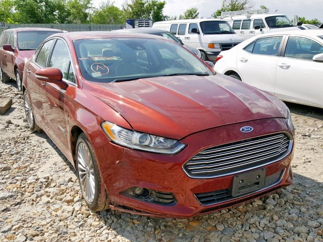 3FA6P0RU9ER377564 - 2014 FORD FUSION TIT RED photo 1