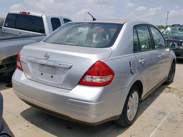 3N1BC1AP0BL424286 - 2011 NISSAN VERSA S SILVER photo 4