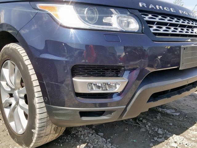 SALWR2PF8GA586580 - 2016 LAND ROVER RANGE ROVE BLUE photo 9