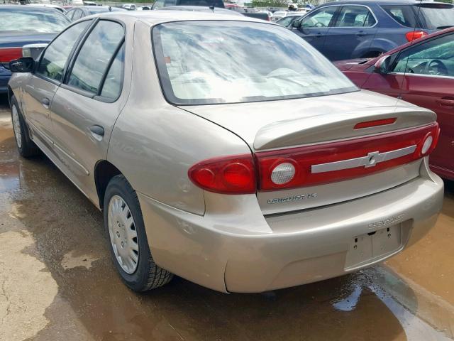 1G1JF52F837220220 - 2003 CHEVROLET CAVALIER L TAN photo 3