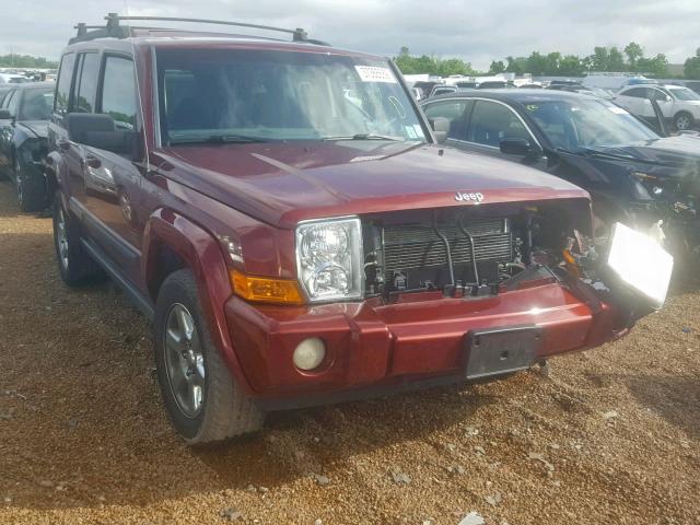 1J8HG48K47C628012 - 2007 JEEP COMMANDER 勃艮第红 照片 1