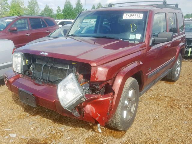 1J8HG48K47C628012 - 2007 JEEP COMMANDER 勃艮第红 照片 2