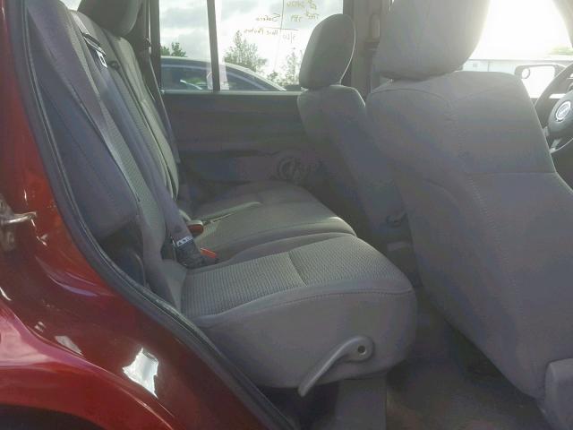 1J8HG48K47C628012 - 2007 JEEP COMMANDER 勃艮第红 照片 6