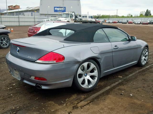 WBAEK13597CN84045 - 2007 BMW 650 I SILVER photo 4