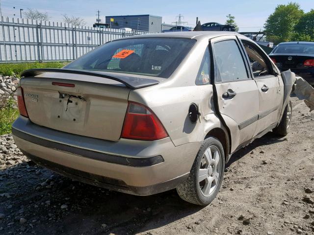 1FAFP34N07W269576 - 2007 FORD FOCUS ZX4 GOLD photo 4