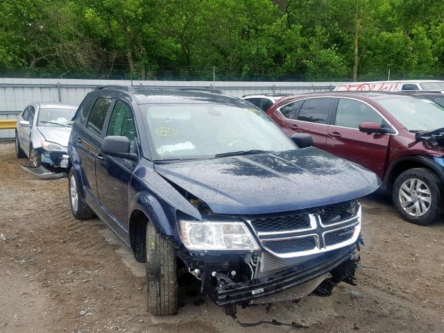 3C4PDCAB7JT518051 - 2018 DODGE JOURNEY SE BLUE photo 1