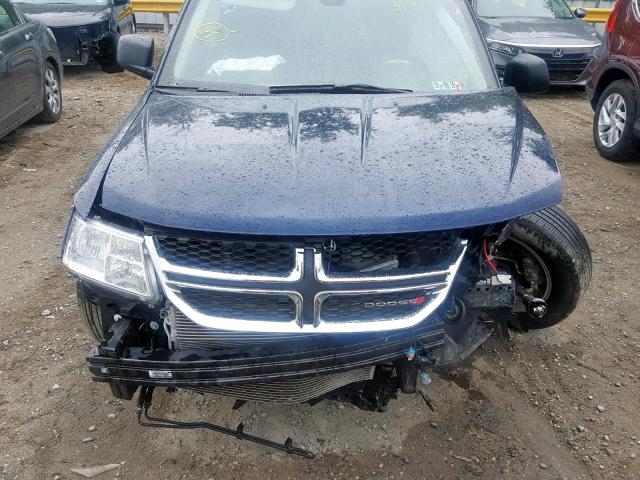 3C4PDCAB7JT518051 - 2018 DODGE JOURNEY SE BLUE photo 7