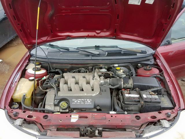 1MEFM66L6XK615443 - 1999 MERCURY MYSTIQUE L MAROON photo 7