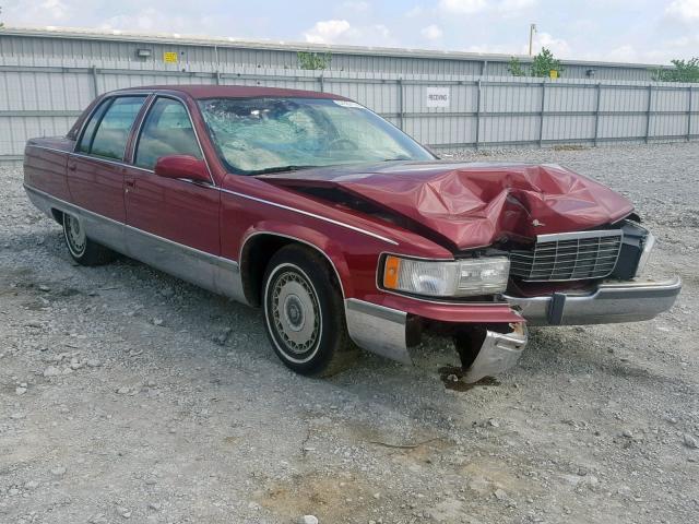 1G6DW52P1TR714178 - 1996 CADILLAC FLEETWOOD RED photo 1