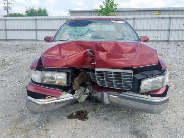 1G6DW52P1TR714178 - 1996 CADILLAC FLEETWOOD RED photo 9