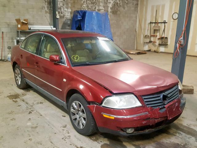 WVWPD63B83P263397 - 2003 VOLKSWAGEN PASSAT GLS MAROON photo 1