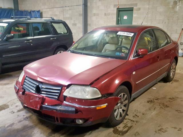 WVWPD63B83P263397 - 2003 VOLKSWAGEN PASSAT GLS MAROON photo 2