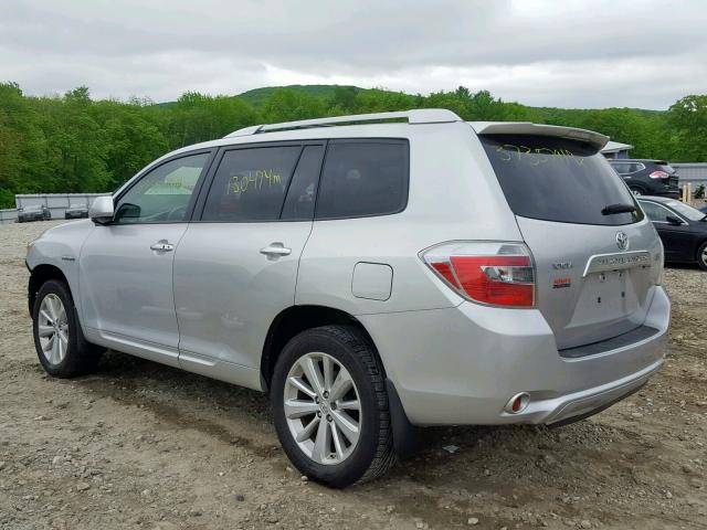 JTEEW41A882009897 - 2008 TOYOTA HIGHLANDER SILVER photo 3