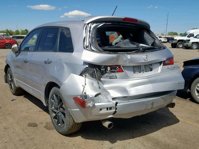 5J8TB18567A001804 - 2007 ACURA RDX TECHNO SILVER photo 3