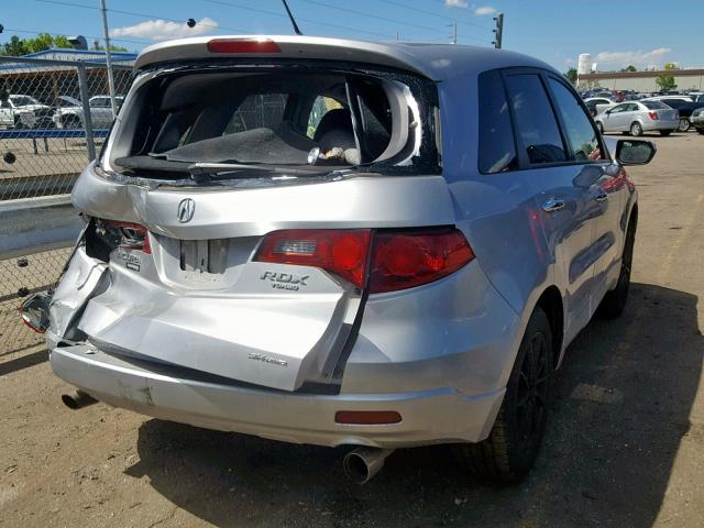 5J8TB18567A001804 - 2007 ACURA RDX TECHNO SILVER photo 4