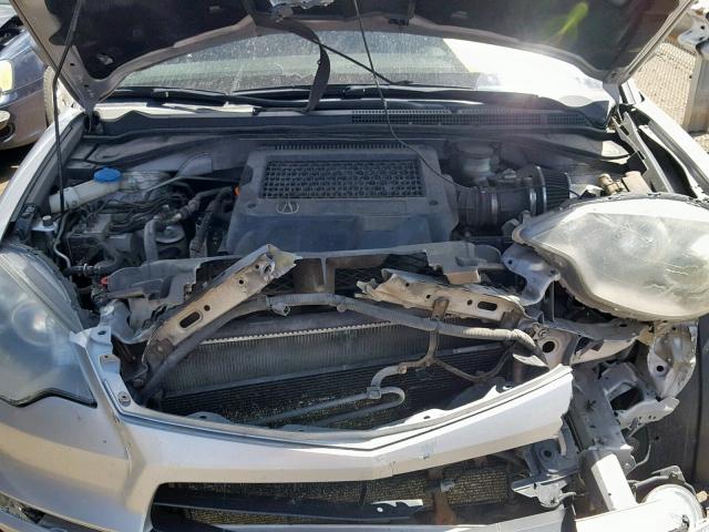 5J8TB18567A001804 - 2007 ACURA RDX TECHNO SILVER photo 7