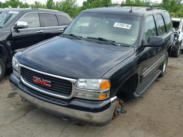 1GKEK13Z72R278302 - 2002 GMC YUKON BLACK photo 2