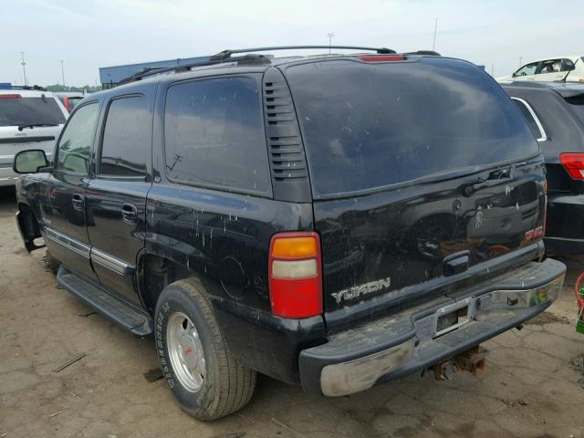 1GKEK13Z72R278302 - 2002 GMC YUKON BLACK photo 3