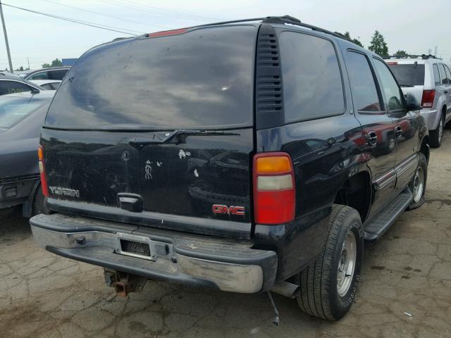 1GKEK13Z72R278302 - 2002 GMC YUKON BLACK photo 4