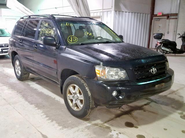 JTEEP21A340015498 - 2004 TOYOTA HIGHLANDER BLACK photo 1