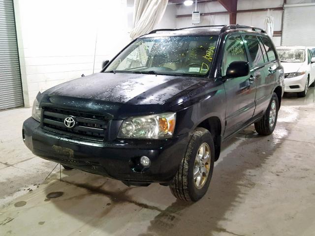 JTEEP21A340015498 - 2004 TOYOTA HIGHLANDER BLACK photo 2