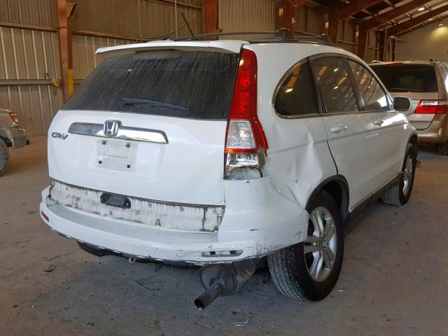 5J6RE3H78AL013309 - 2010 HONDA CR-V EXL WHITE photo 4