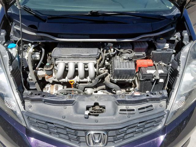 JHMGE8H61DC007498 - 2013 HONDA FIT SPORT PURPLE photo 7