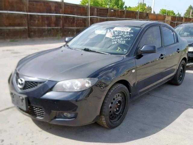 JM1BK32F581144817 - 2008 MAZDA 3 I BLACK photo 2