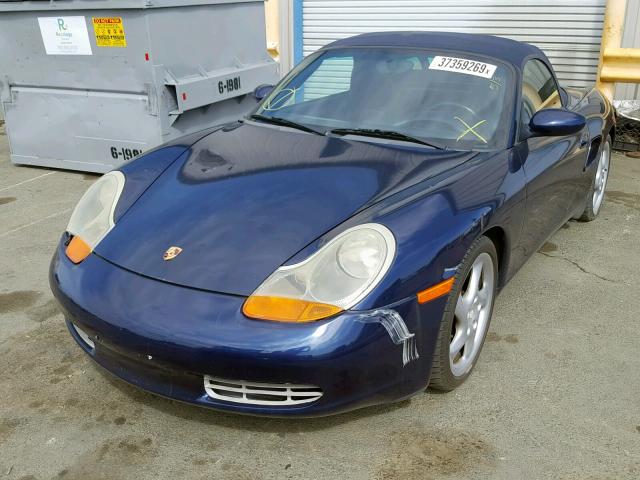 WP0CA29831U624044 - 2001 PORSCHE BOXSTER BLUE photo 2