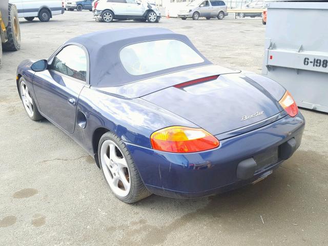 WP0CA29831U624044 - 2001 PORSCHE BOXSTER BLUE photo 3