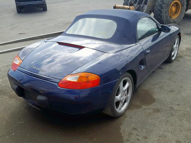 WP0CA29831U624044 - 2001 PORSCHE BOXSTER BLUE photo 4