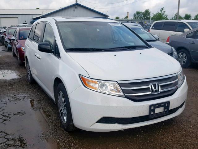 5FNRL5H63DB090644 - 2013 HONDA ODYSSEY EX WHITE photo 1