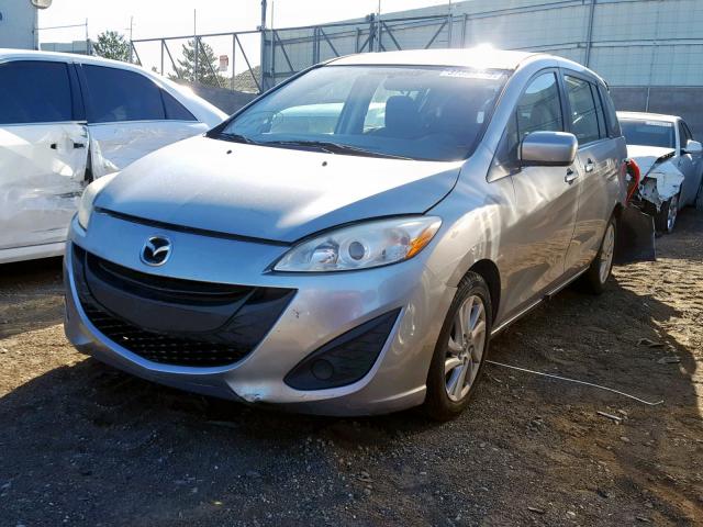 JM1CW2BL5C0111999 - 2012 MAZDA 5 SILVER photo 2