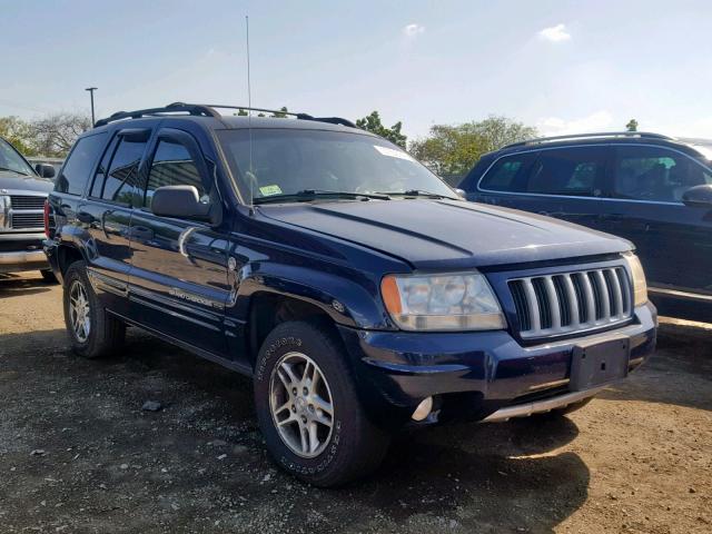 1J8GW48S24C390459 - 2004 JEEP GRAND CHER BLUE photo 1