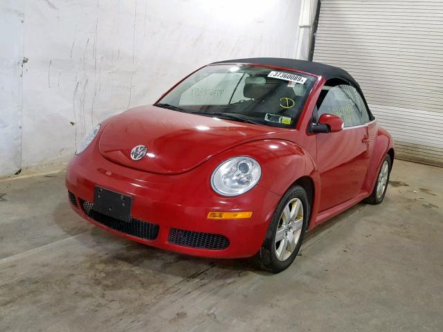 3VWRG31Y37M414371 - 2007 VOLKSWAGEN NEW BEETLE Կարմիր լուսանկար 2