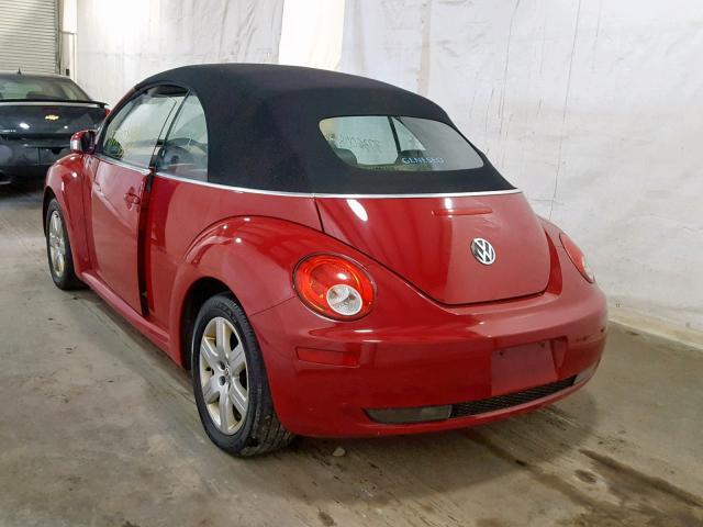 3VWRG31Y37M414371 - 2007 VOLKSWAGEN NEW BEETLE Կարմիր լուսանկար 3