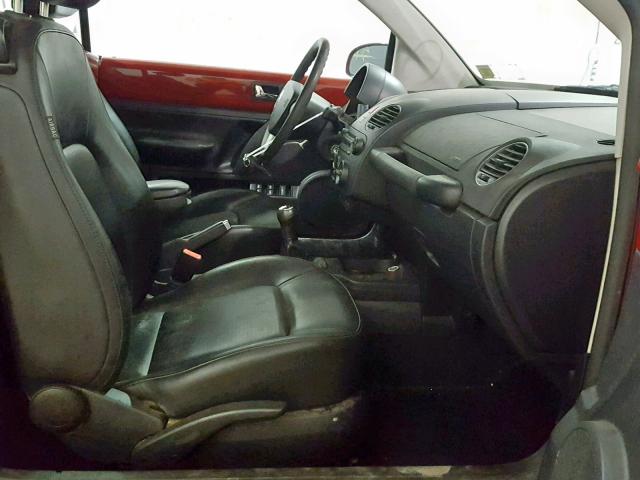 3VWRG31Y37M414371 - 2007 VOLKSWAGEN NEW BEETLE Կարմիր լուսանկար 5