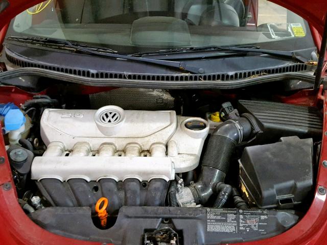 3VWRG31Y37M414371 - 2007 VOLKSWAGEN NEW BEETLE Կարմիր լուսանկար 7