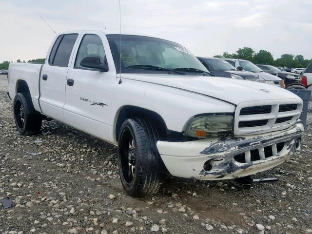 1B7HL2AX61S240323 - 2001 DODGE DAKOTA QUA WHITE photo 1