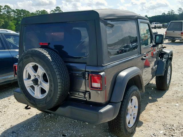 1C4GJXAG2JW210114 - 2018 JEEP WRANGLER S GRAY photo 4