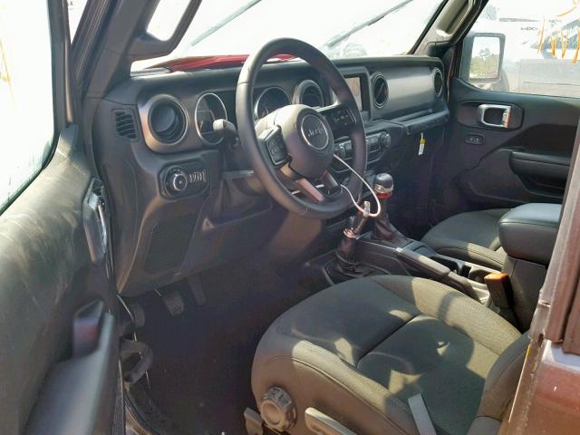 1C4GJXAG2JW210114 - 2018 JEEP WRANGLER S GRAY photo 9