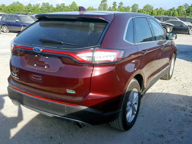 2FMPK3J92JBB19011 - 2018 FORD EDGE SEL MAROON photo 4