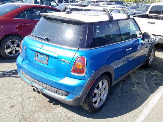 WMWMF73519TT99199 - 2009 MINI COOPER S BLUE photo 4