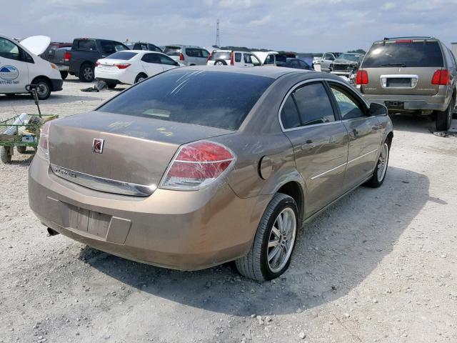 1G8ZS57N67F262025 - 2007 SATURN AURA XE BROWN photo 4