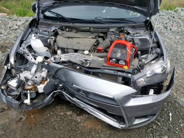 JA32U2FU9FU605332 - 2015 MITSUBISHI LANCER ES GRAY photo 7