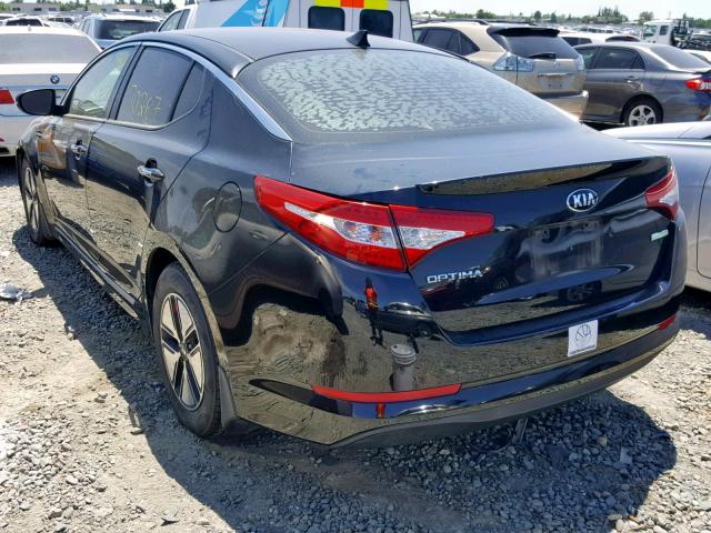 KNAGM4AD6D5048877 - 2013 KIA OPTIMA HYB BLACK photo 3